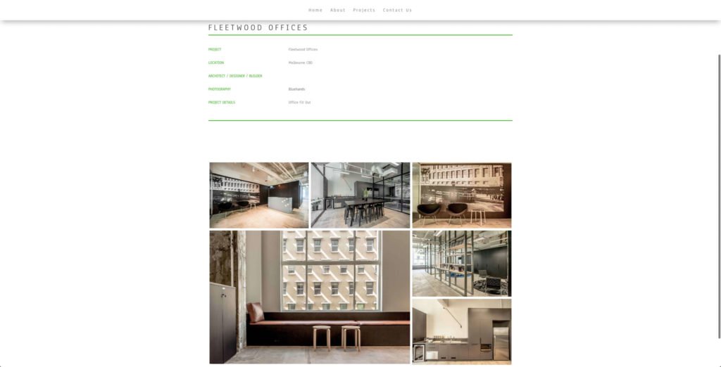 MCG Construction web design & photography client of Bluehands