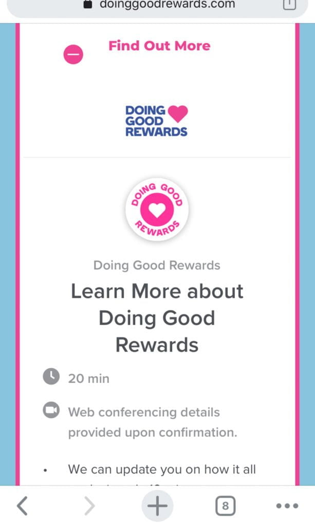 Doing Good Rewards Website Design by Bluehands
