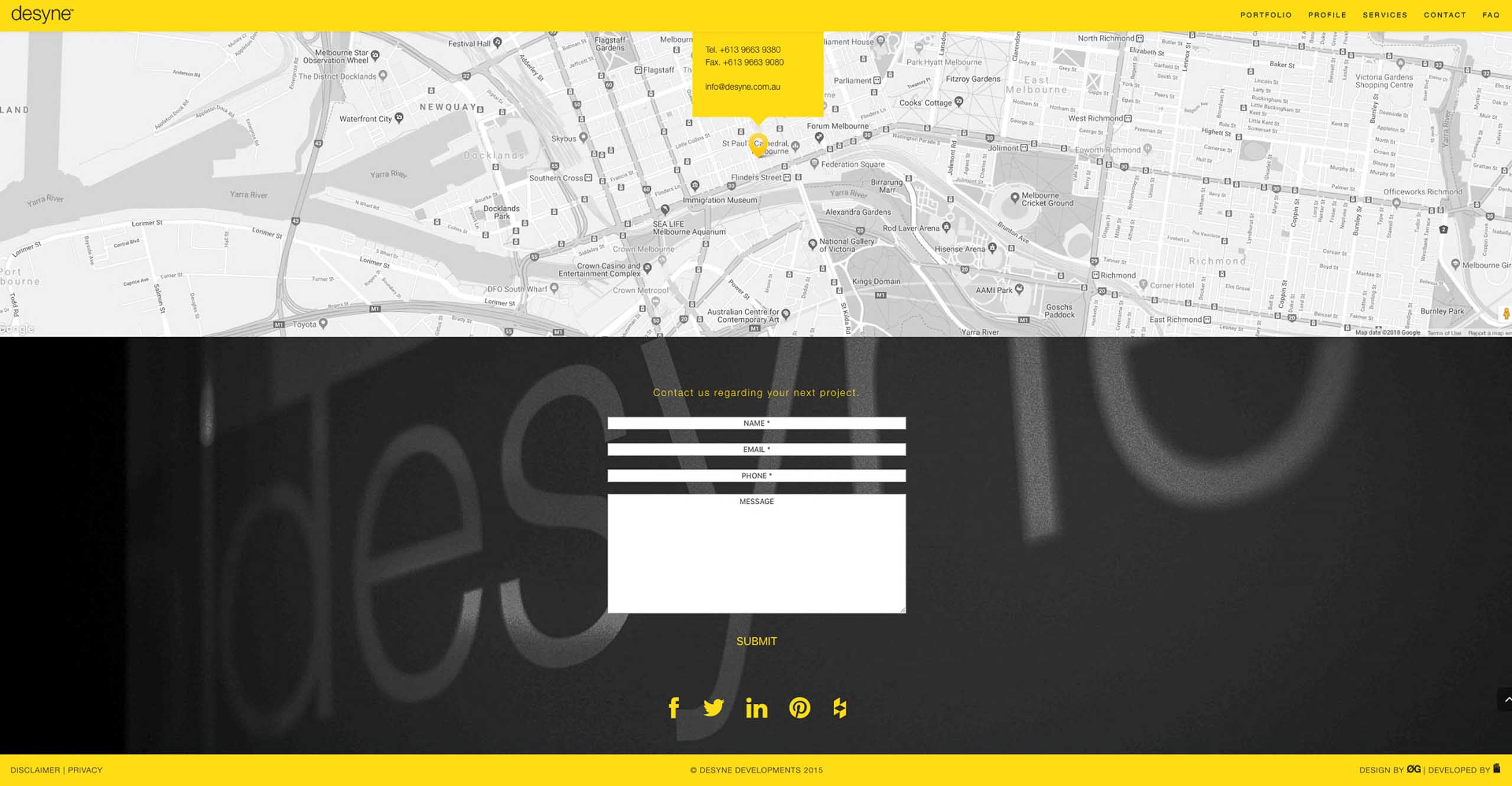Desyne Development Web Design and Development by Bluehands