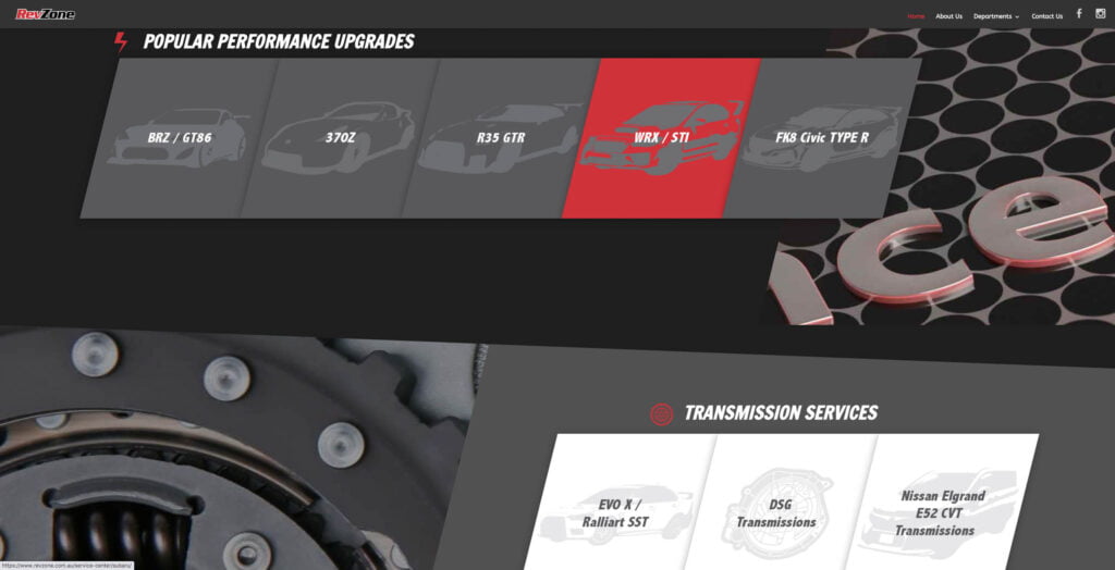 Bluehands Designed website for RevZone