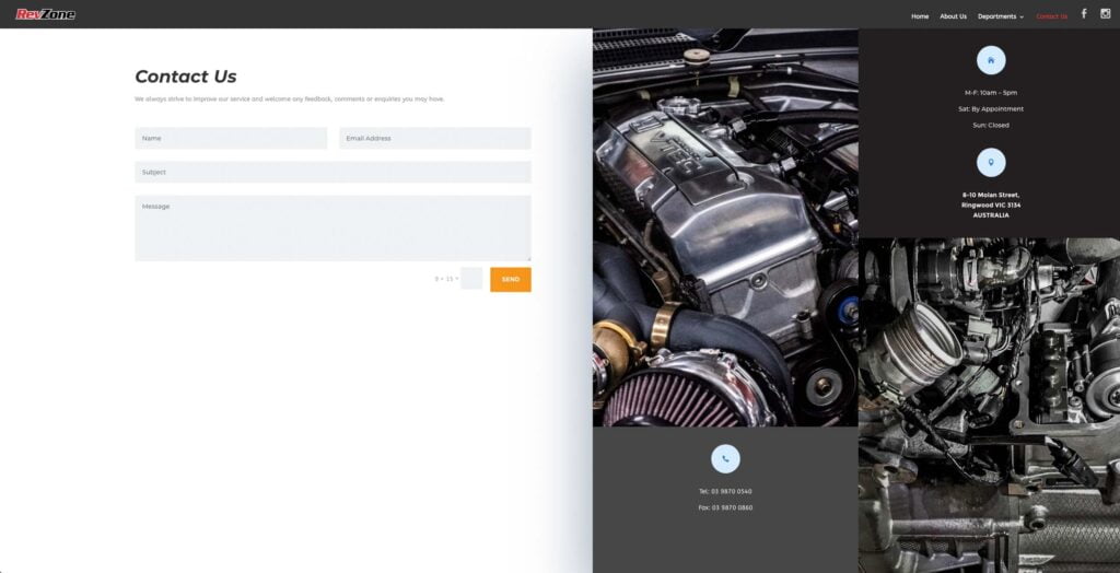 Bluehands Designed website for RevZone
